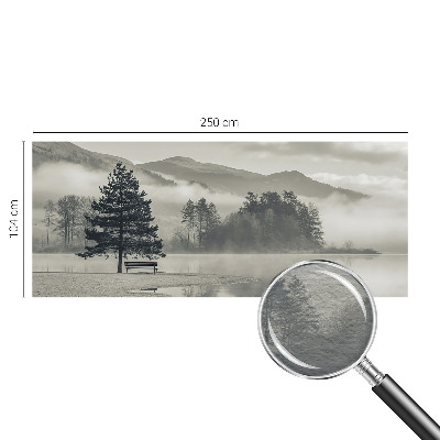 Papel mural texturado decorativo con un paisaje romántico