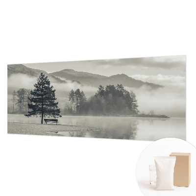Papel mural texturado decorativo con un paisaje romántico