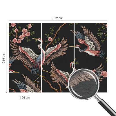 Papel mural texturado decorativo con estampado floral