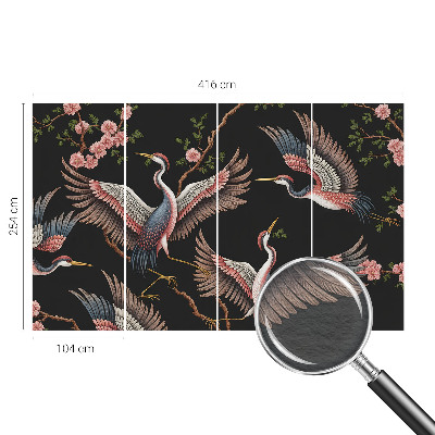 Papel mural texturado decorativo con estampado floral