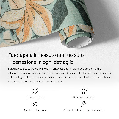 Fotomural decorativo para cabecero de cama con diseño de grúas armoniosas