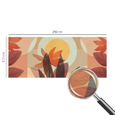 Mural decorativo con diseño de abstracción floral