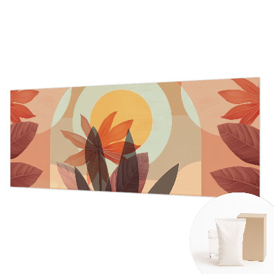 Mural decorativo con diseño de abstracción floral