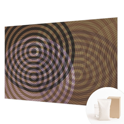 Papel mural con patrón decorativo con círculos hipnotizantes