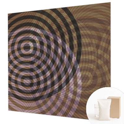 Papel mural con patrón decorativo con círculos hipnotizantes