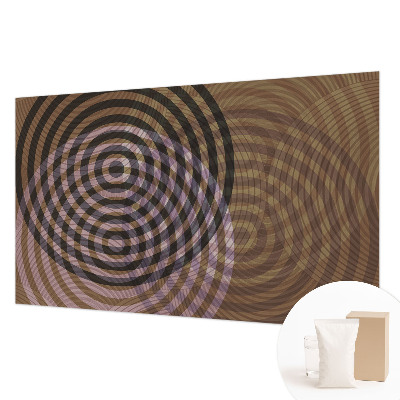 Papel mural con patrón decorativo con círculos hipnotizantes