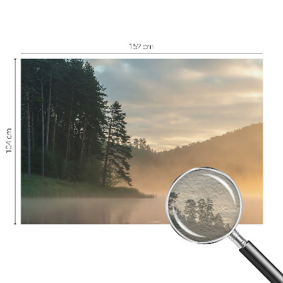 Fotomural decorativo para cabecero de cama con diseño 'Mañana con niebla'