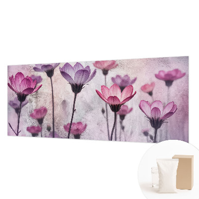 Papel mural texturado decorativo con diseño de flores en tonos pastel