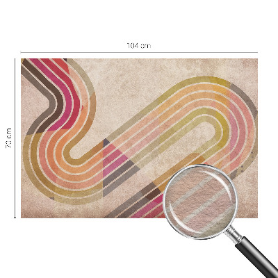 Fotomural decorativo para cabecero de cama con líneas geométricas