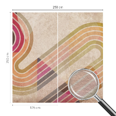 Fotomural decorativo para cabecero de cama con líneas geométricas