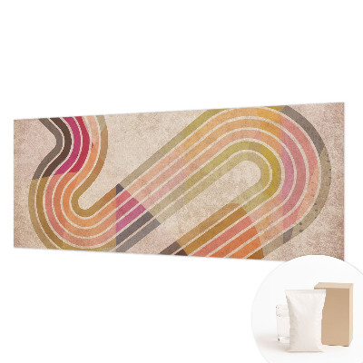 Fotomural decorativo para cabecero de cama con líneas geométricas