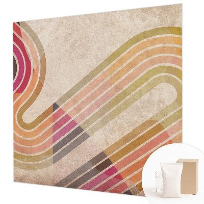 Fotomural decorativo para cabecero de cama con líneas geométricas