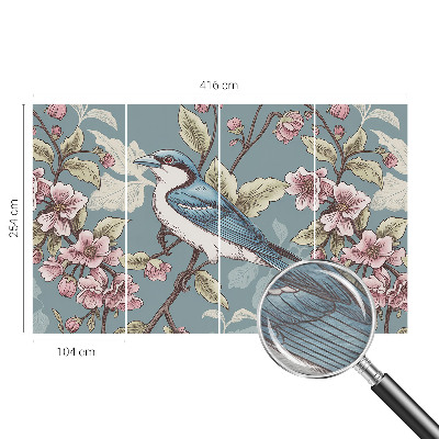 Mural decorativo con diseño 'Armonía primaveral'