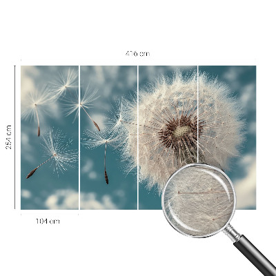 Fotomural decorativo para cabecero de cama con una ligera sensación etérea
