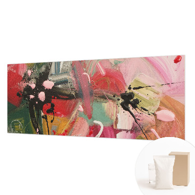 Papel mural texturado decorativo con diseño de caos colorido
