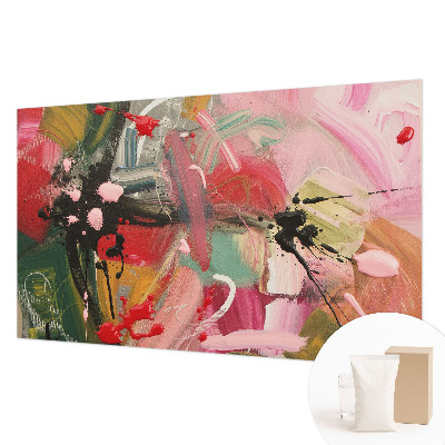 Papel mural texturado decorativo con diseño de caos colorido