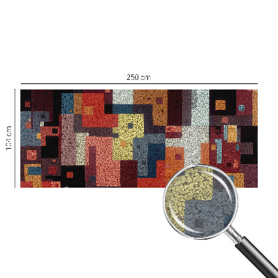 Fotomural decorativo para cabecero de cama con formas coloridas