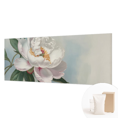 Fotomural decorativo para cabecero de cama con diseño de peonía