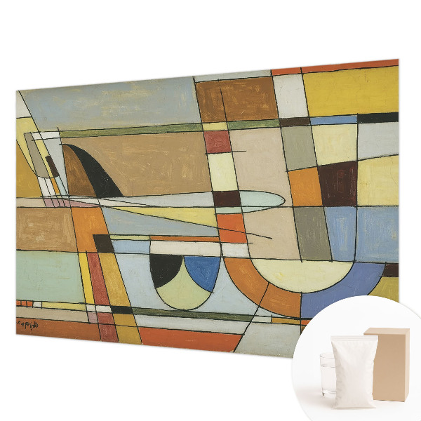 Papel mural con patrón decorativo con motivo de armonía geométrica