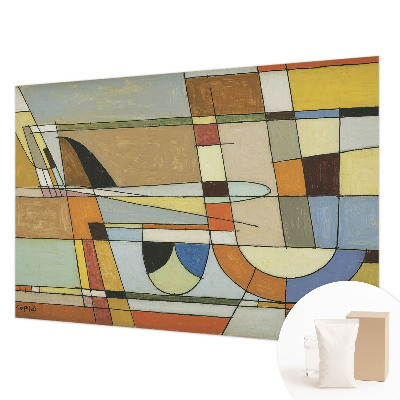 Papel mural con patrón decorativo con motivo de armonía geométrica