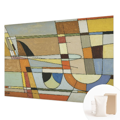 Papel mural con patrón decorativo con motivo de armonía geométrica