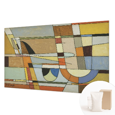 Papel mural con patrón decorativo con motivo de armonía geométrica