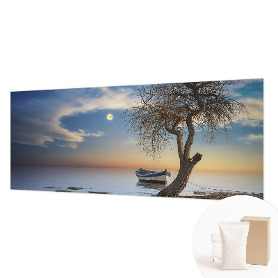 Papel mural texturado decorativo con un paisaje tranquilo