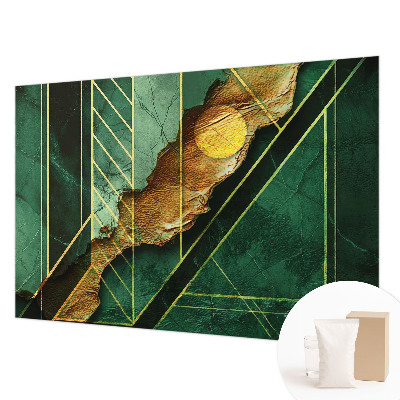 Papel mural texturado decorativo con motivo de tensión geométrica