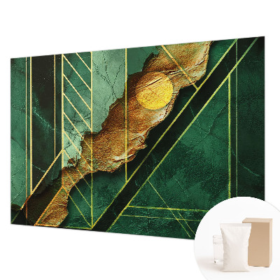 Papel mural texturado decorativo con motivo de tensión geométrica
