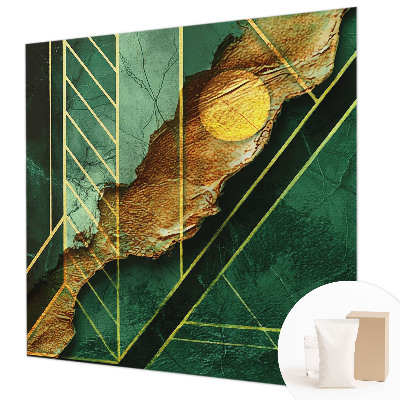 Papel mural texturado decorativo con motivo de tensión geométrica
