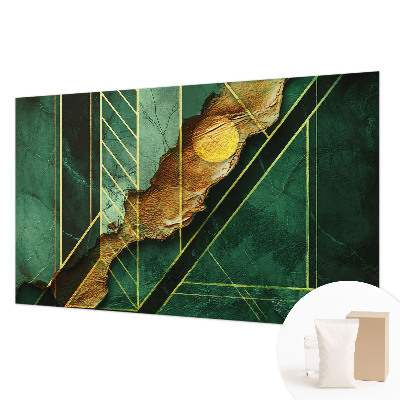Papel mural texturado decorativo con motivo de tensión geométrica