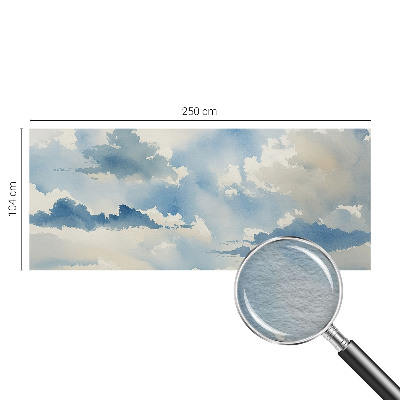 Papel mural con patrón decorativo con diseño de nubes celestiales