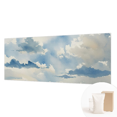 Papel mural con patrón decorativo con diseño de nubes celestiales