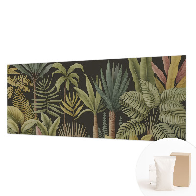 Mural decorativo con diseño de selva tropical