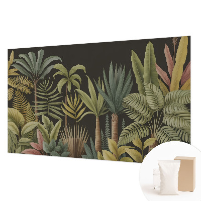 Mural decorativo con diseño de selva tropical