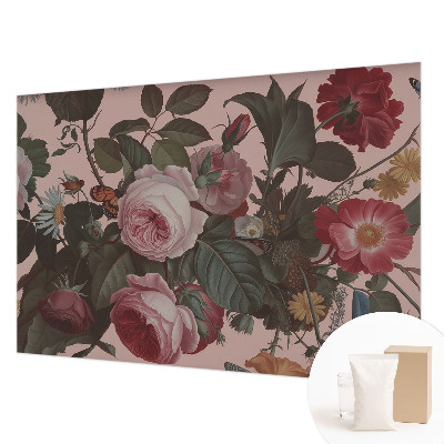Fotomural decorativo para cabecero de cama con diseño floral elegante para cabecero