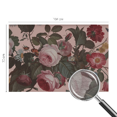 Fotomural decorativo para cabecero de cama con diseño floral elegante para cabecero