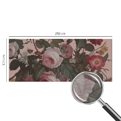 Fotomural decorativo para cabecero de cama con diseño floral elegante para cabecero