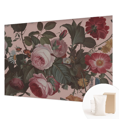 Fotomural decorativo para cabecero de cama con diseño floral elegante para cabecero