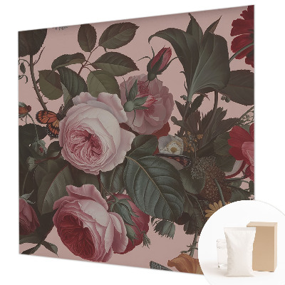 Fotomural decorativo para cabecero de cama con diseño floral elegante para cabecero