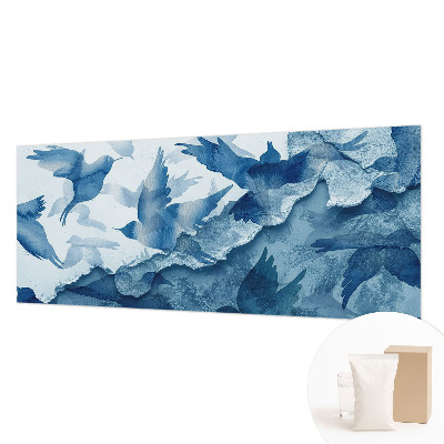 Mural de pared con estampado hermoso con diseño de aves dinámicas