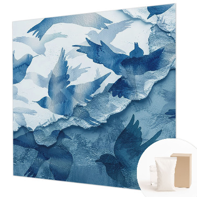 Mural de pared con estampado hermoso con diseño de aves dinámicas