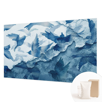 Mural de pared con estampado hermoso con diseño de aves dinámicas
