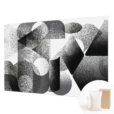 Fotomural decorativo para cabecero de cama con formas geométricas