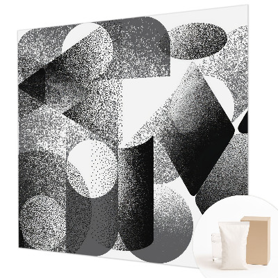 Fotomural decorativo para cabecero de cama con formas geométricas