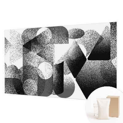Fotomural decorativo para cabecero de cama con formas geométricas