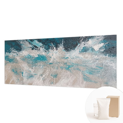 Papel mural con patrón decorativo con diseño de olas del océano
