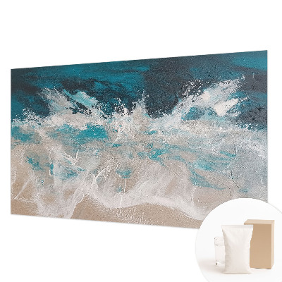 Papel mural con patrón decorativo con diseño de olas del océano