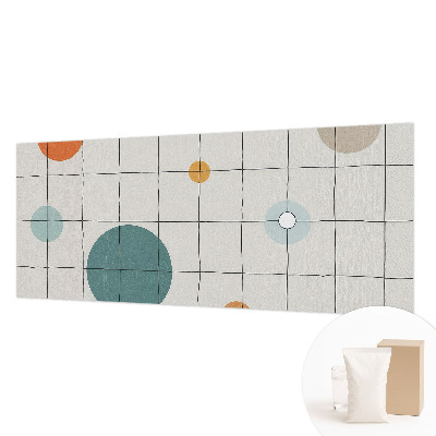 Mural de pared con estampado hermoso con círculos de colores
