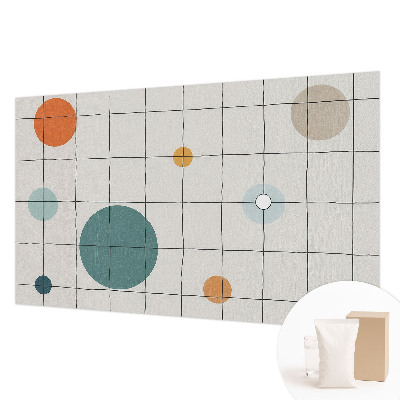 Mural de pared con estampado hermoso con círculos de colores